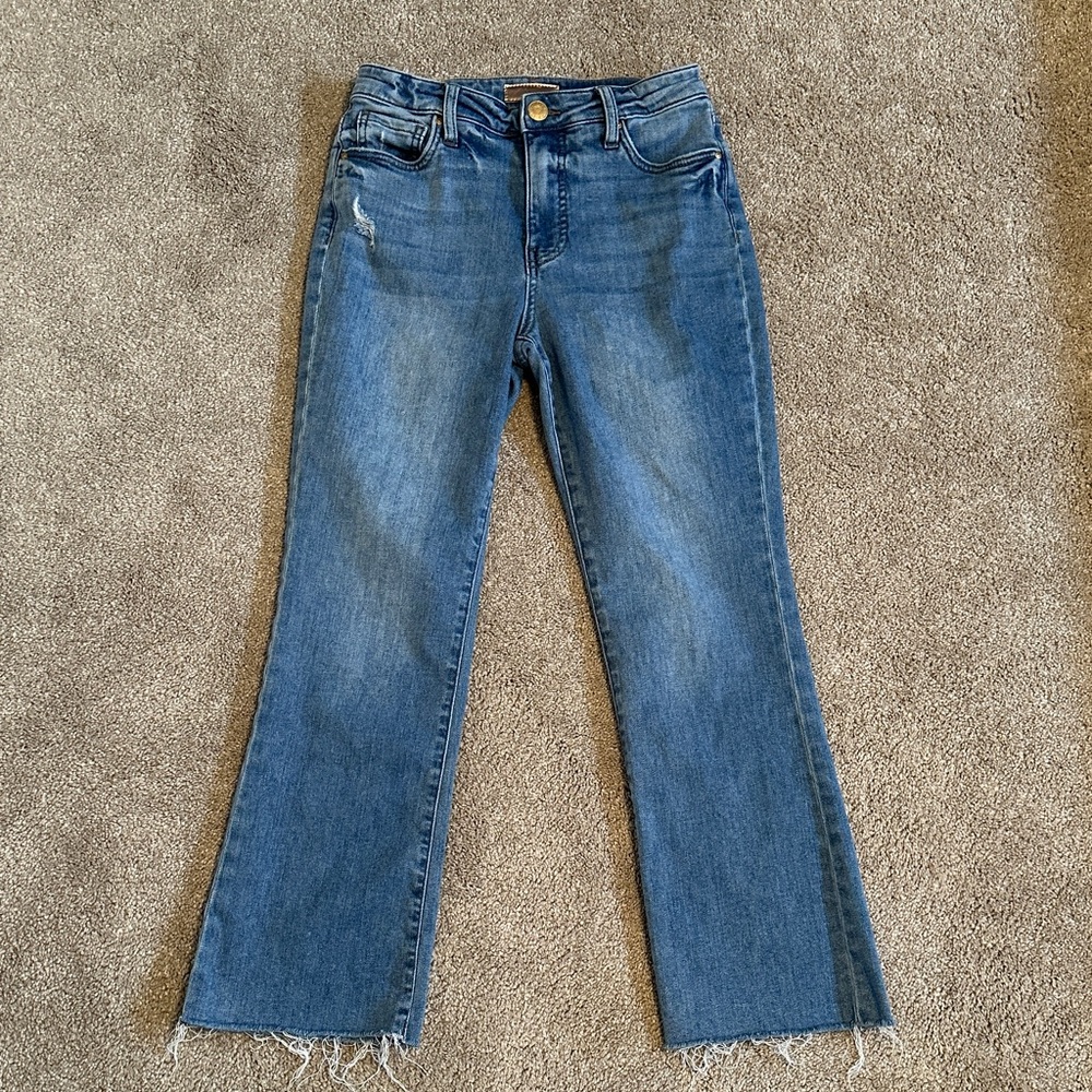 Kut Kelsey HR Fab Ab Ankle Flare Jeans